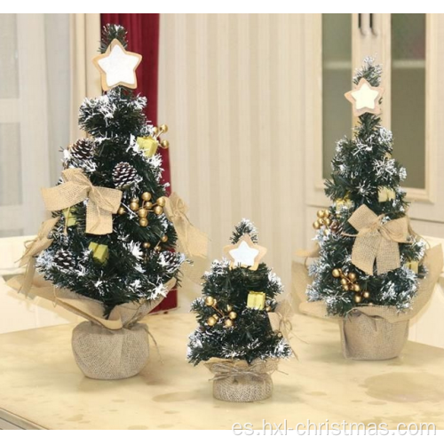 Mini árboles de navidad artificiales para decoraciones para el hogar